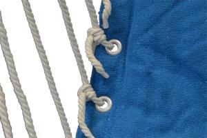 Royokamp  Hamak fotel brazylijski Natura 100x50cm z wszytą poduszką niebieski 4