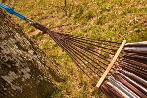 Royokamp  Hamak ogrodowy 2 osobowy Luxe XXL 250x150cm brązowy 8