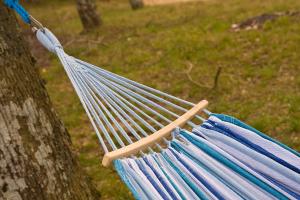 Royokamp  Hamak ogrodowy 2 osobowy Luxe XXL 250x150cm niebieski 6