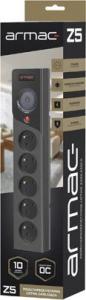 Listwa zasilająca Armac Z5 przeciwprzepięciowa 5 gniazd 5 m czarna (Z5/CZ/50) 5