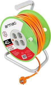 Armac PRZEDŁUŻACZ BĘBNOWY 40M 4X2P+Z, 16A, 3680W, PRZEWÓD 3X1.5MM H05VV-F ARMAC 2