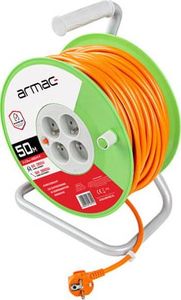 Armac PRZEDŁUŻACZ BĘBNOWY 50M 4X2P+Z, 16A, 3680W, PRZEWÓD 3X1.5MM H05VV-F ARMAC 2