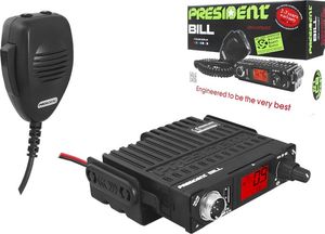 CB Radio President PS RADIO CB PRESIDENT BILL ASC AM/FM 12V+USB 2.1A NEW. 2