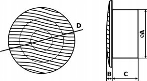 Dospel Wentylator domowy sufitowy Dospel 120MM NV 12 007-0439 16