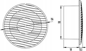 Dospel Wentylator domowy sufitowy Dospel 120MM NV 12 007-0439 20