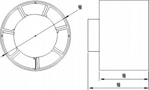 Dospel Wentylator kanałowy Dospel Euro 1 100mm 007-0051 4
