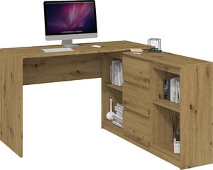 Biurko Topeshop Plus Brązowe 120 cm x 50 cm 4