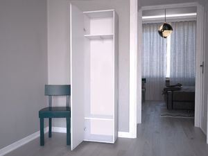 Topeshop SZAFA DUO LUSTRO WIESZAK PRZEDPOKÓJ BIEL MAT (DUO SZAFKA BIEL) 4