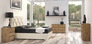 Topeshop KOMODA SZAFKA REGAŁ 3 SZUFLADY M3 DĄB ARTISAN 2