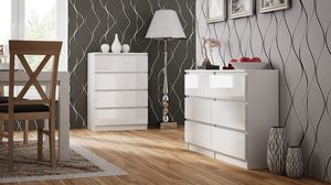 Topeshop KOMODA MALWA M6 140 - BIAŁY POŁYSK (M6 140 BIEL POŁ KPL) 2