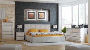 Topeshop KOMODA MALWA M6 140 - BIAŁY POŁYSK (M6 140 BIEL POŁ KPL) 3