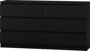 Topeshop komoda Malwa M6 czerń (M6 140 CZAR 2X3 KPL) 3