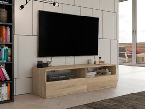 Topeshop STOLIK SZAFKA RTV RUMBA 140CM DĄB SONOMA 3