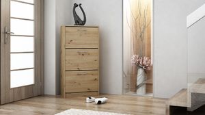 Topeshop SZAFKA NA BUTY OBUWIE KOMODA PAULA DĄB ARTISAN 2