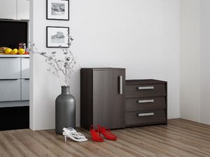 Topeshop Szafka na buty Paris wenge 3