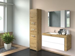 Topeshop Szafka łazienkowa S43 dąb artisan 2