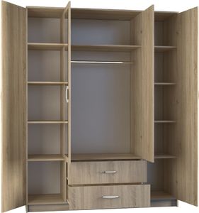 Topeshop szafa Romana lustro 160cm dąb Sonoma (5235) 3