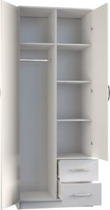 Topeshop szafa Romana lustro 80cm biel (ROMANA 80 BIEL L KPL) 3