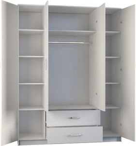 Topeshop szafa Romana lustro 160cm biel (ROMANA 160 BIEL KPL) 3