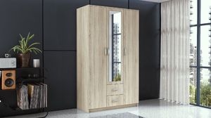 Topeshop SZAFA ROMANA LUSTRO 120cm SONOMA 2