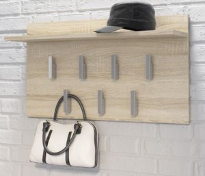 Topeshop WIESZAK PÓŁKA 2F DĄB SONOMA PRZEDPOKÓJ KORYTARZ 2