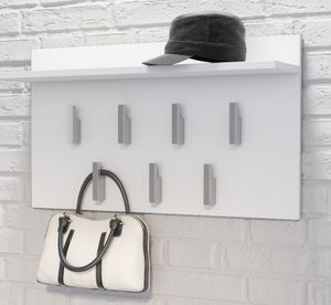 Topeshop WIESZAK PÓŁKA 2F BIEL MAT PRZEDPOKÓJ KORYTARZ 2