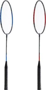 Nils Extreme NR002 set ZESTAW 2 STALOWYCH RAKIET, LOTKI DO BADMINTONA W SIATCE NILS 2