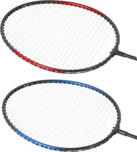 Nils Extreme NR002 set ZESTAW 2 STALOWYCH RAKIET, LOTKI DO BADMINTONA W SIATCE NILS 4