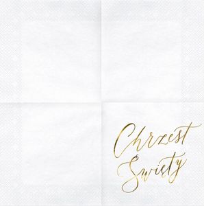 Party Deco Serwetki Chrzest Święty 3 warst. 33x33 białe 20 szt uniwersalny 2