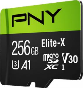 Karta PNY Elite-X MicroSDXC 256 GB Class 10 UHS-I/U3 A1 V30 (P-SDU256U3100EX-GE) 2