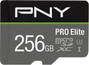 Karta PNY PRO Elite MicroSDXC 256 GB Class 10 UHS-I/U3 A1 V30 (P-SDU256V31100PRO-GE) 1