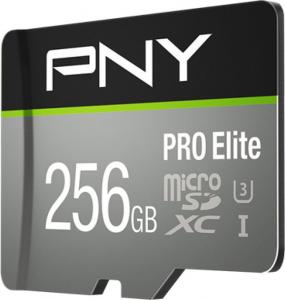 Karta PNY PRO Elite MicroSDXC 256 GB Class 10 UHS-I/U3 A1 V30 (P-SDU256V31100PRO-GE) 2