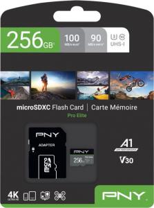 Karta PNY PRO Elite MicroSDXC 256 GB Class 10 UHS-I/U3 A1 V30 (P-SDU256V31100PRO-GE) 3
