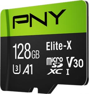 Karta PNY Elite-X MicroSDXC 128 GB Class 10 UHS-I/U3 A1 V30 (P-SDU128U3WX-GE) 2