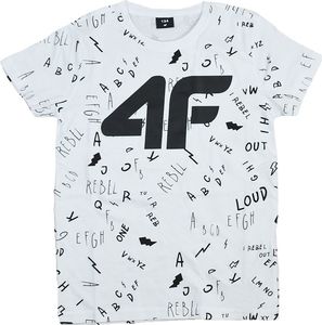 4f 4F Boy's T-shirt HJL20-JTSM002-10S białe 158 1