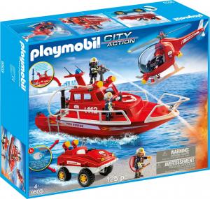 Playmobil Zestaw Straż pożarna z motorem podwodnym (9503) 1