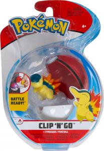 Figurka Pokemon Clip'N'Go Poke Ball - Cyndaquil and Poke Ball 1