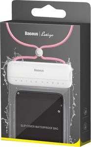Baseus BASEUS LETS SLIP UNIVERSAL WATERPROOF CASE WHITE/PINK 7