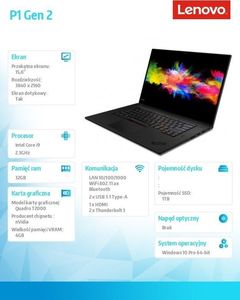 Laptop Lenovo ThinkPad P1 G2 (20QT003HPB) 6