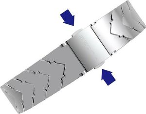 Mijobs Bransoletka V-Style GT band Mijobs do Xiaomi Mi Band 3/4 srebrna uniwersalny 3