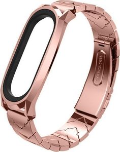Mijobs Bransoletka V-Style GT band Mijobs do Xiaomi Mi Band 3/4 różowa uniwersalny 2