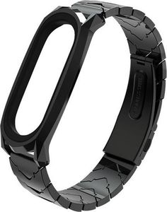Mijobs Bransoletka V-Style GT band Mijobs do Xiaomi Mi Band 3/4 czarna uniwersalny 2