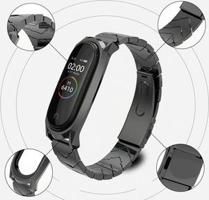 Mijobs Bransoletka V-Style GT band Mijobs do Xiaomi Mi Band 3/4 czarna uniwersalny 3