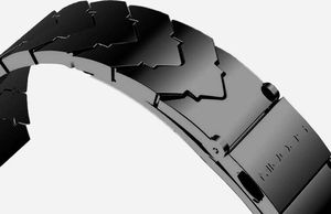 Mijobs Bransoletka V-Style GT band Mijobs do Xiaomi Mi Band 3/4 czarna uniwersalny 4