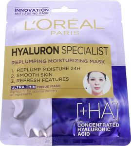L’Oreal Paris LOREAL_Hyaluron Specialist Replumping Moisturizing Mask maseczka płócienna 30g 1