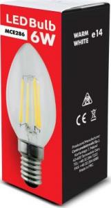 Maclean Żarówka filamentowa Retro Edison LED E14, 6W 230V (MCE286) 2