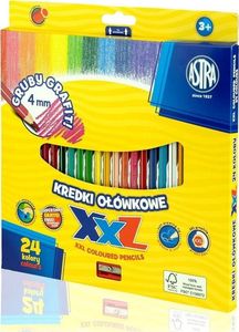 Astra Kredki ołówkowe hexagonalne 24 kolory Astra 1