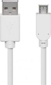 Kabel USB Goobay USB-A - 1 m Biały (533542) 1