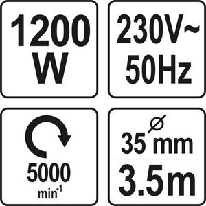 Yato wibrator do betonu 1200W + buława + wąż 3m (YT-82600) 4