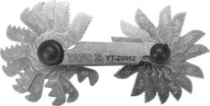 Yato sprawdzian grzebieniowy do gwintów 55° 28 szablonów 4 - 62 BSW (YT-29982) 1